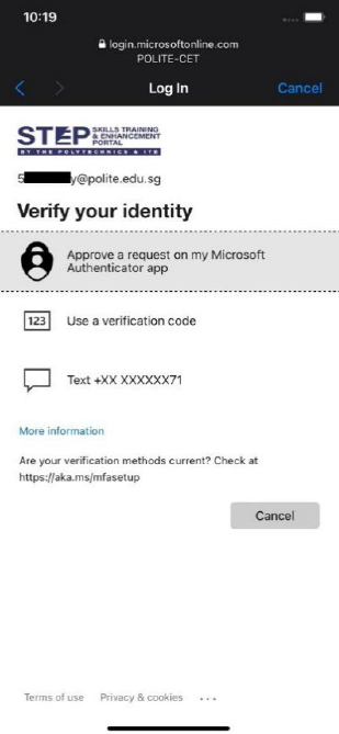 Verify your identity. Verify your identity.