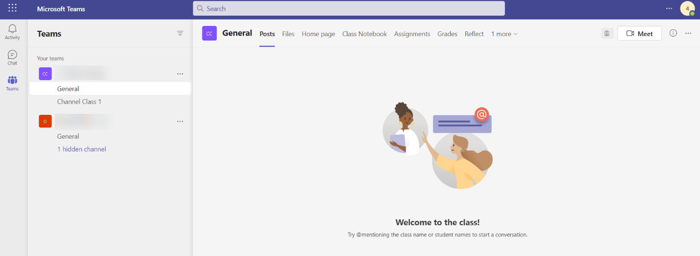Microsoft teams interface and team/channel access. Microsoft teams interface and team/channel access.